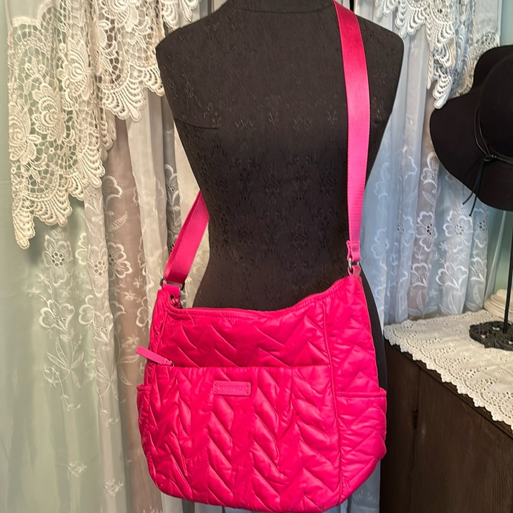 Vera Bradley Quilted Nylon Shoulder Tote Bag